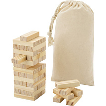 Jumble деревянная игра Падающая башня, натуральный