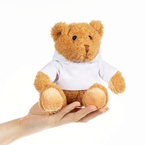 Мягкая игрушка «Мишка Cuddleton» в белом худи - рис 6.