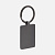Брелок Gun Metal Leather Rectangle, графитовый - миниатюра - рис 3.