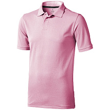 Calgary мужская рубашка-поло с коротким рукавом, light pink