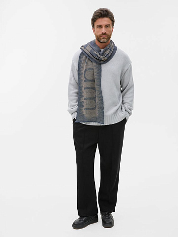 Шарф Denim XXL на заказ, полушерсть - рис 5.