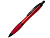 Nash шариковая ручка из переработанного пластика с черной отделкой (черные чернила) - Красный - миниатюра