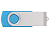 Флеш-карта USB 2.0 16 ГБ Квебек, голубой - миниатюра - рис 3.