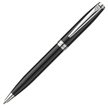 Ручка шариковая Pierre Cardin коллекция ЛЕВ 750 | LEO 750. Корпус - латунь и лак. Отделка и детали дизайна - сталь, хром. Цвет - черный. Упаковка Е-2.