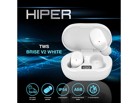 Беспроводные наушники HIPER TWS BRISE V2 - рис 7.