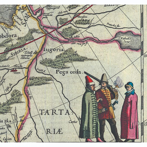 Карта России Гесселя Герритса 1614 год - рис 5.
