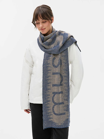 Шарф Denim XXL на заказ, полушерсть - рис 3.