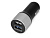 Адаптер автомобильный USB с функцией быстрой зарядки QC 3.0 TraffIQ, черный/серебристый - миниатюра